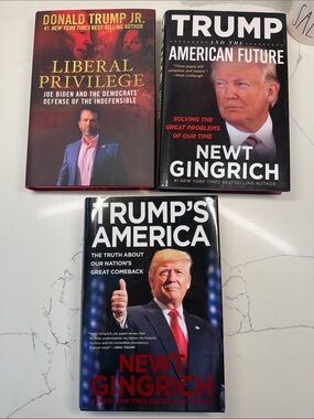 Trump's America by Newt Gingrich - Black & Red Hardcover books